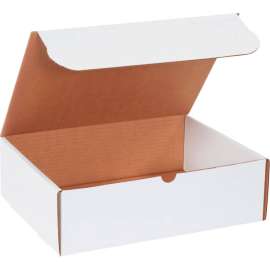Global Industrial Corrugated Literature Mailers, 13"L x 10"W x 4"H, White