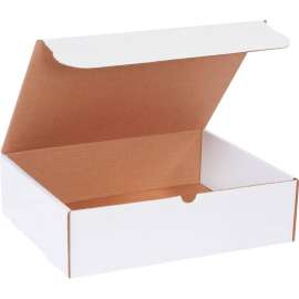Global Industrial Corrugated Literature Mailers, 14-1/4"L x 11-1/4"W x 4"H, White