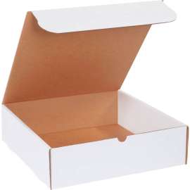 Global Industrial Corrugated Literature Mailers, 14"L x 14"W x 4"H, White