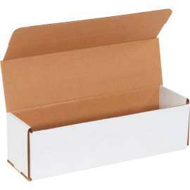 Global Industrial Corrugated Mailers, 14"L x 4"W x 4"H, White