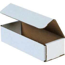 Global Industrial Corrugated Mailers, 14"L x 6"W x 4"H, White