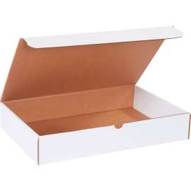 Global Industrial Corrugated Literature Mailers, 17-1/8"L x 11-1/8"W x 3"H, White