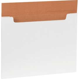 Global Industrial Corrugated Jumbo Fold-Over Mailers, 20"L x 16"W x 1/4"H, White