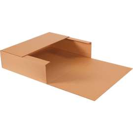 Global Industrial Corrugated Jumbo Fold-Over Mailers, 24"L x 20"W x 6"H, Kraft