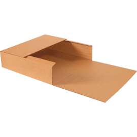 Global Industrial Corrugated Jumbo Fold-Over Mailers, 24"L x 24"W x 6"H, Kraft