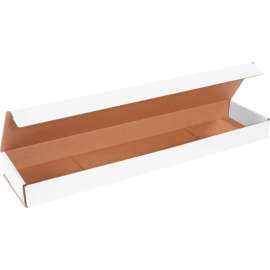 Global Industrial Corrugated Mailers, 26"L x 6"W x 2"H, White