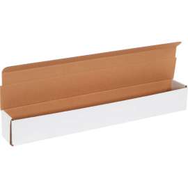 Global Industrial Corrugated Mailers, 27-1/2"L x 3-1/2"W x 3-1/2"H, White
