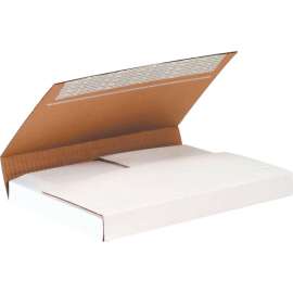 Global Industrial Corrugated Easy-Fold Deluxe Mailers, 12-1/8"L x 9-1/8"W x 2"H, White