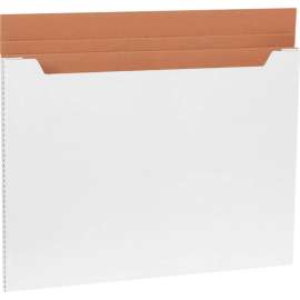 Global Industrial Corrugated Jumbo Fold-Over Mailers, 30"L x 22-1/2"W x 1"H, White