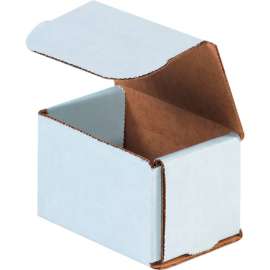 Global Industrial Corrugated Mailers, 3"L x 2"W x 2"H, White