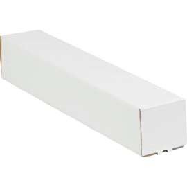 Square Mailing Tubes, 3"W x 3"D x 18"L, White