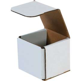 Global Industrial Corrugated Mailers, 3"L x 3"W x 3"H, White