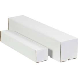 Square Mailing Tubes, 3"W x 3"D x 30"L, White