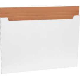 Global Industrial Corrugated Jumbo Fold-Over Mailers, 36"L x 24"W x 1"H, White
