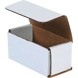 Global Industrial Corrugated Mailers, 4"L x 2"W x 2"H, White
