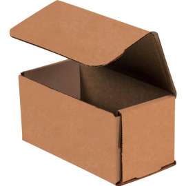 Global Industrial Corrugated Mailers, 4"L x 3"W x 2"H, Kraft