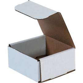 Global Industrial Corrugated Mailers, 4"L x 4"W x 2"H, White