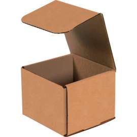 Global Industrial Corrugated Mailers, 4"L x 4"W x 3"H, Kraft