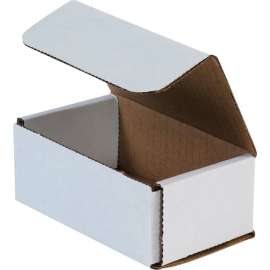Global Industrial Corrugated Mailers, 5"L x 3"W x 2"H, White
