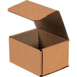 Global Industrial Corrugated Mailers, 5"L x 4"W x 3"H, Kraft