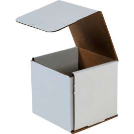 Global Industrial Corrugated Mailers, 5"L x 5"W x 5"H, White