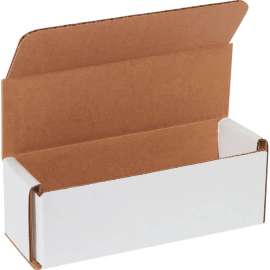 Global Industrial Corrugated Mailers, 6"L x 2"W x 2"H, White