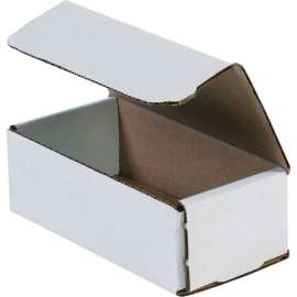Global Industrial Corrugated Mailers, 6"L x 3"W x 2"H, White