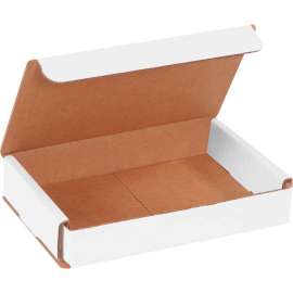 Global Industrial Corrugated Mailers, 6"L x 4"W x 1"H, White