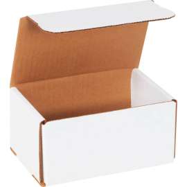 Global Industrial Corrugated Mailers, 6"L x 4"W x 3"H, White