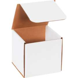 Global Industrial Corrugated Mailers, 6"L x 6"W x 6"H, White
