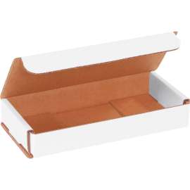 Global Industrial Corrugated Mailers, 7"L x 3"W x 1"H, White