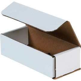 Global Industrial Corrugated Mailers, 7"L x 3"W x 2"H, White