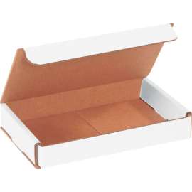 Global Industrial Corrugated Mailers, 7"L x 4"W x 1"H, White