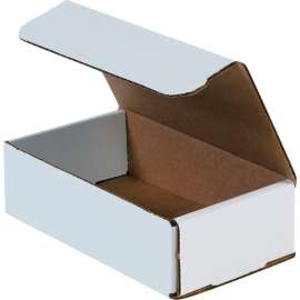 Global Industrial Corrugated Mailers, 7"L x 4"W x 2"H, White