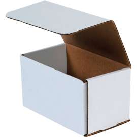 Global Industrial Corrugated Mailers, 7"L x 4"W x 4"H, White