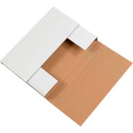 Global Industrial Corrugated Easy-Fold Mailers, 7-1/2"L x 5-1/2"W x 2"H, White