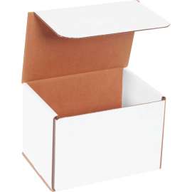 Global Industrial Corrugated Mailers, 7"L x 5"W x 5"H, White