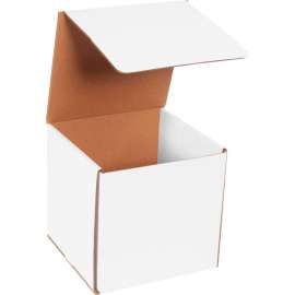 Global Industrial Corrugated Mailers, 7"L x 7"W x 7"H, White
