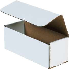 Global Industrial Corrugated Mailers, 8"L x 3"W x 3"H, White