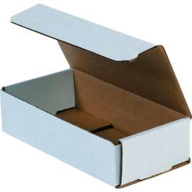 Global Industrial Corrugated Mailers, 8"L x 4"W x 2"H, White
