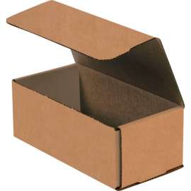 Global Industrial Corrugated Mailers, 8"L x 4"W x 3"H, Kraft