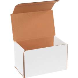 Global Industrial Corrugated Mailers, 8"L x 5"W x 5"H, White