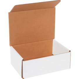 Global Industrial Corrugated Mailers, 8"L x 6"W x 3"H, White