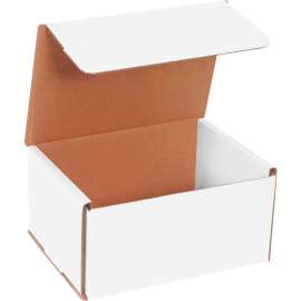 Global Industrial Corrugated Mailers, 8"L x 6"W x 4"H, White