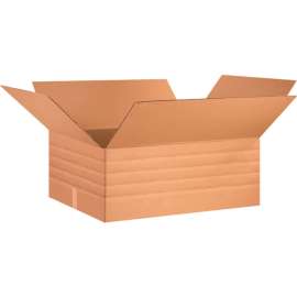 Global Industrial Multi Depth Cardboard Corrugated Boxes, 30"L x 24"W x 12"H, Kraft