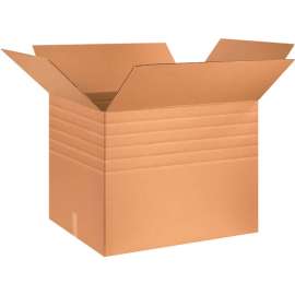 Global Industrial Heavy Duty Multi Depth Cardboard Corrugated Boxes, 30"L x 24"W x 24"H, Kraft