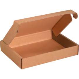 Global Industrial Corrugated Tab Lock Literature Mailers, 11-1/8"L x 8-3/4"W x 2"H, Kraft