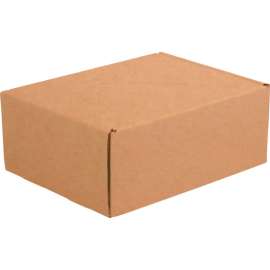 Global Industrial Corrugated Tab Lock Literature Mailers, 11-1/8"L x 8-3/4"W x 4"H, Kraft