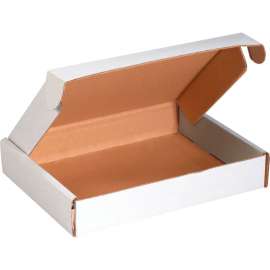 Global Industrial Corrugated Tab Lock Literature Mailers, 13"L x 10"W x 2"H, White