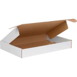 Global Industrial Corrugated Tab Lock Literature Mailers, 16"L x 10"W x 2-3/4"H, White